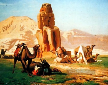 griechisch griechenland Ölbilder verkaufen - der Koloss von Memnon griechisch Araber Orientalismus Jean Leon Gerome